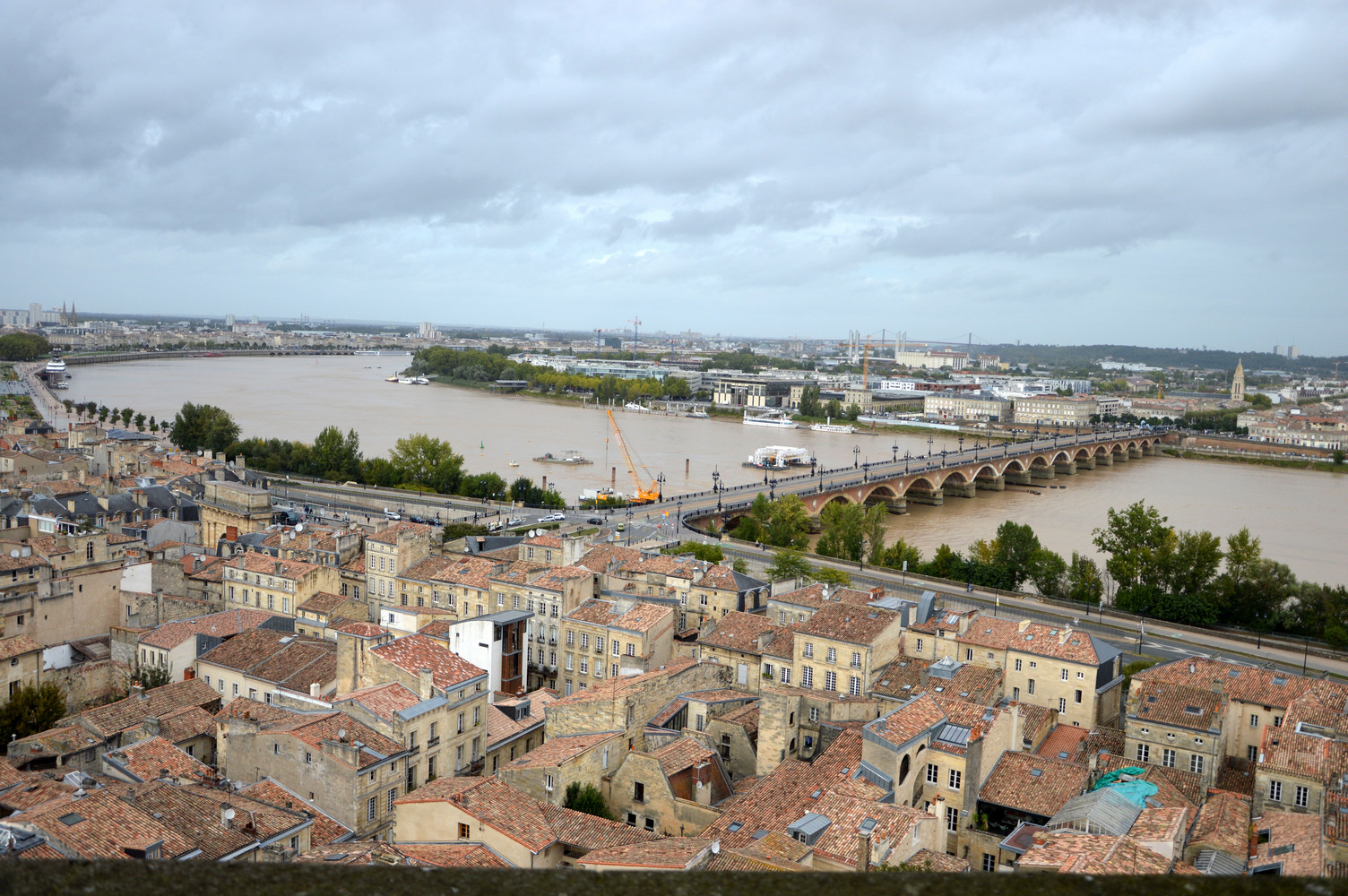 fiume, bordeaux, garonne, ponte