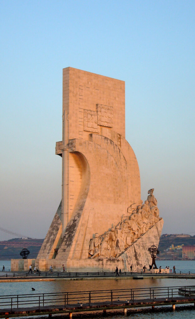 tramonto, navigatori, monumento