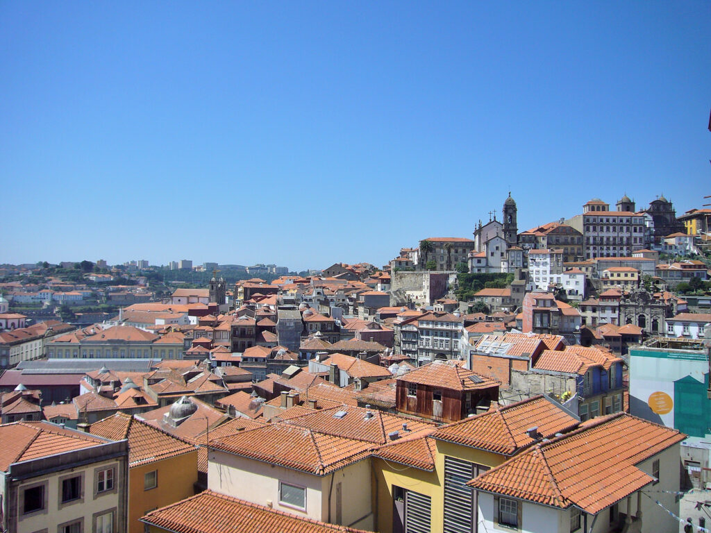 porto, collina, vista