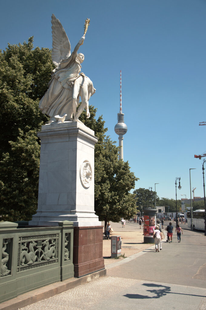 ponte, fiume, berlino, torre televisiva