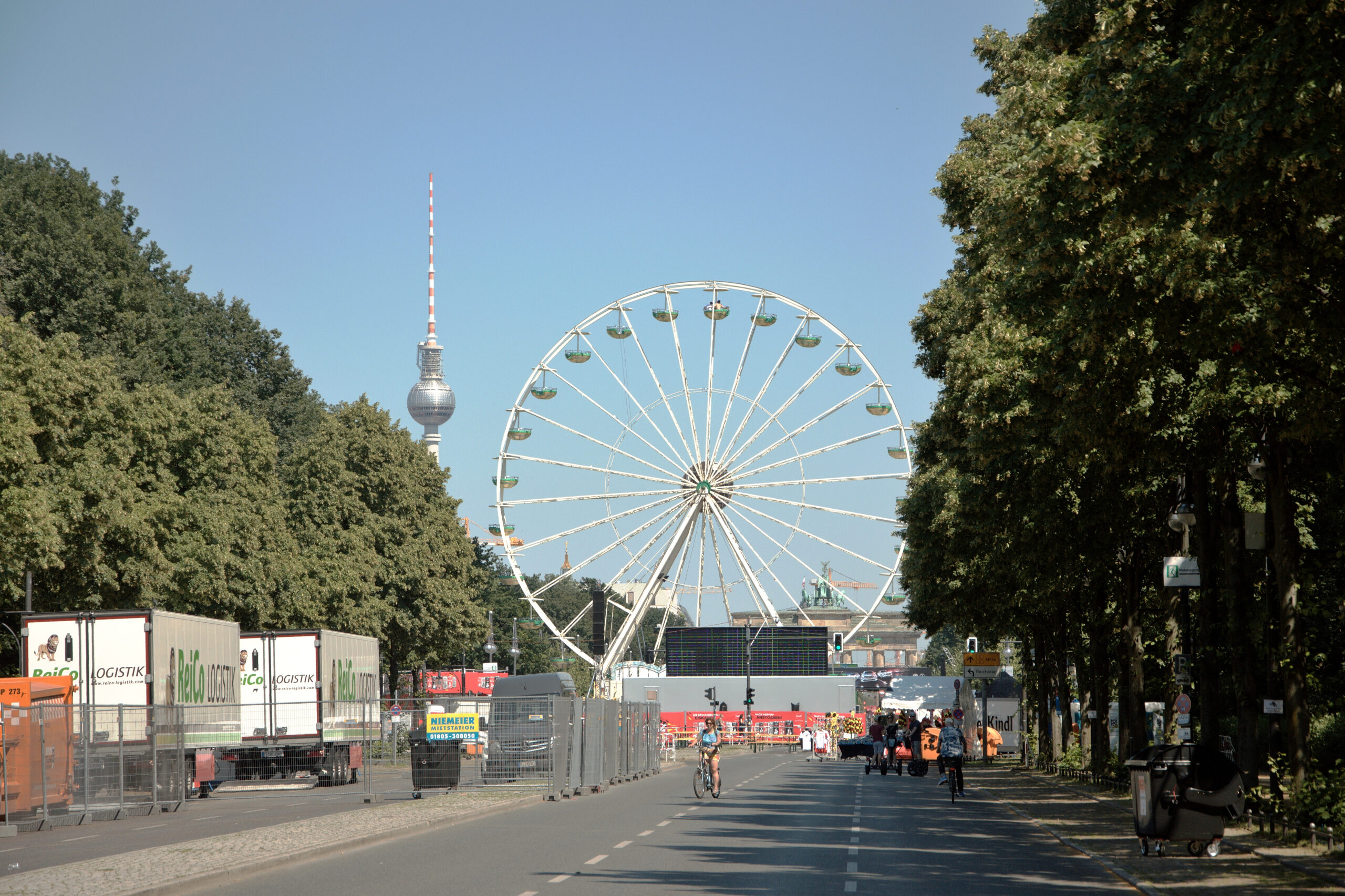 ruota panoramica, parco, berlino