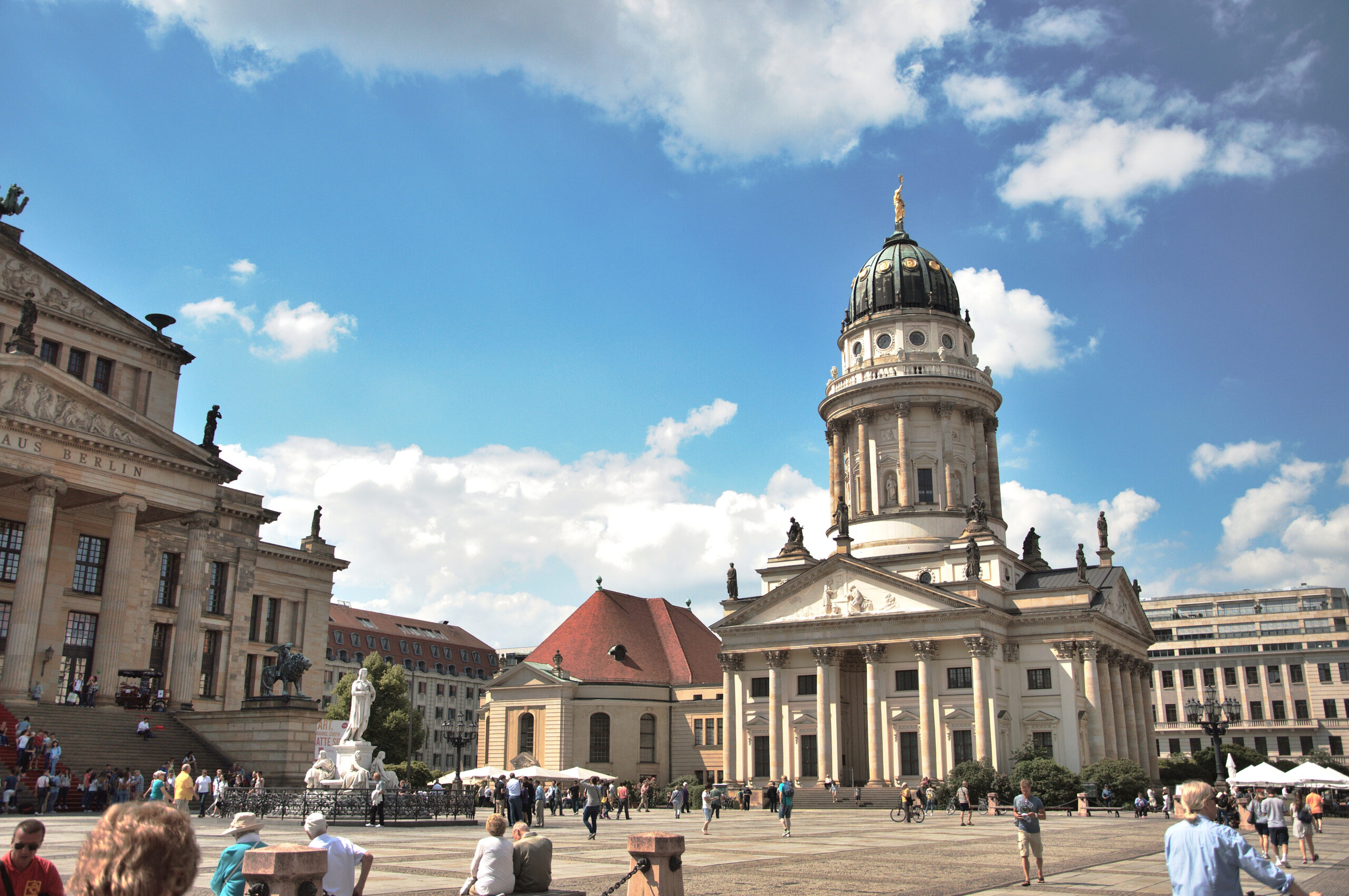 chiesa, piazza, berlino, estate