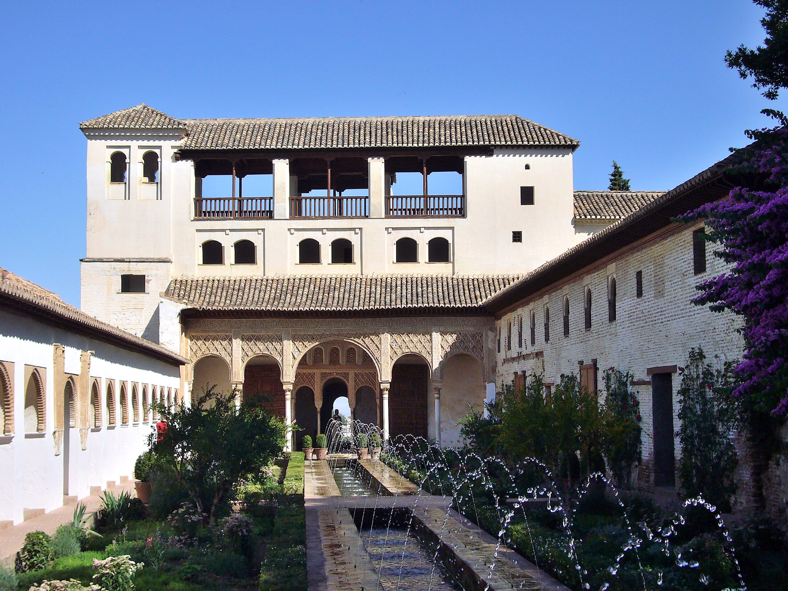 alhambra, fontana, giardini